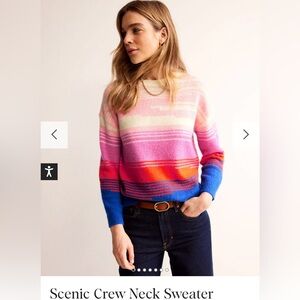 Boden Scenic Crew Neck Sweater
